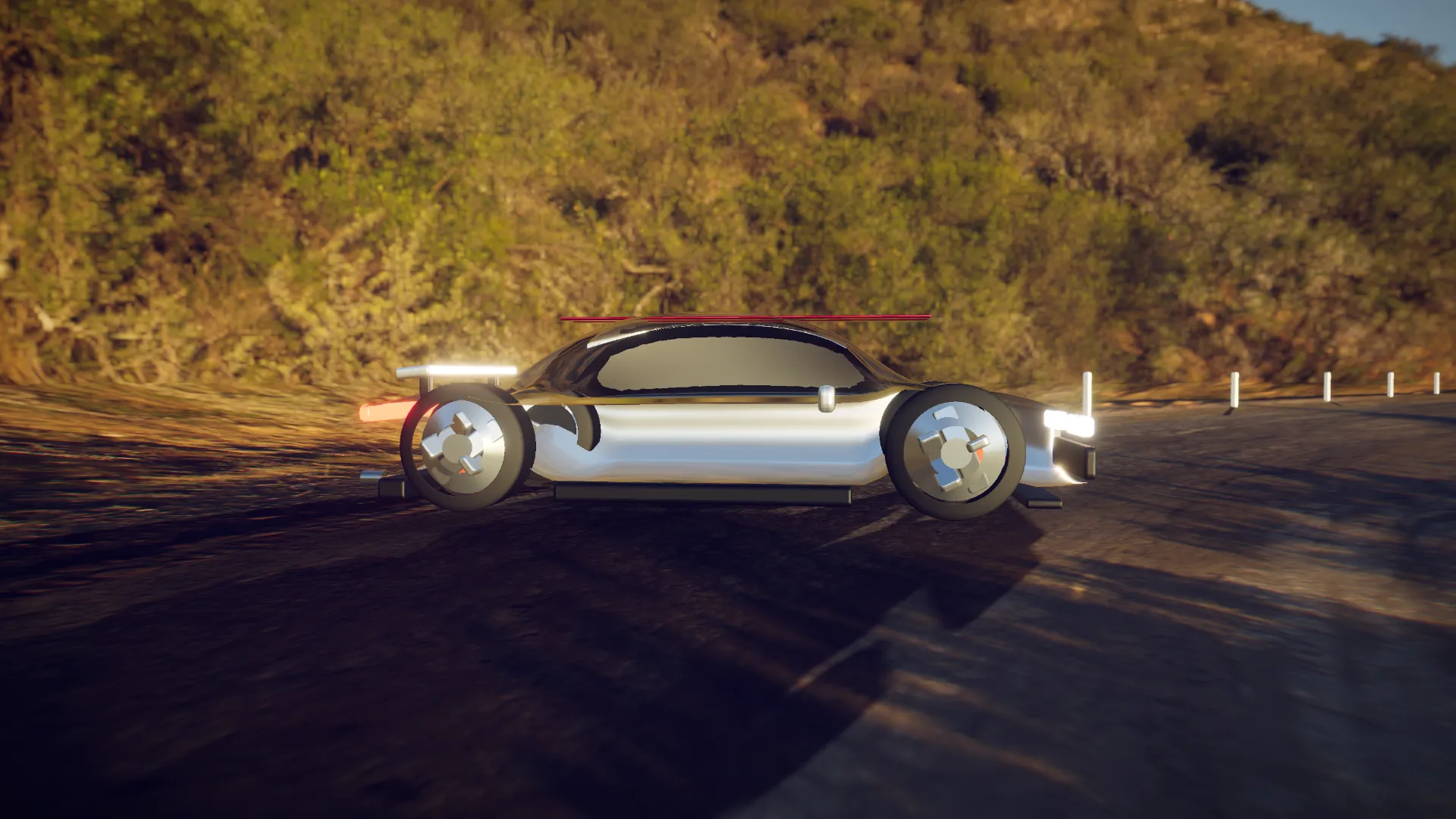 Alpine Circuit: A frame from the game