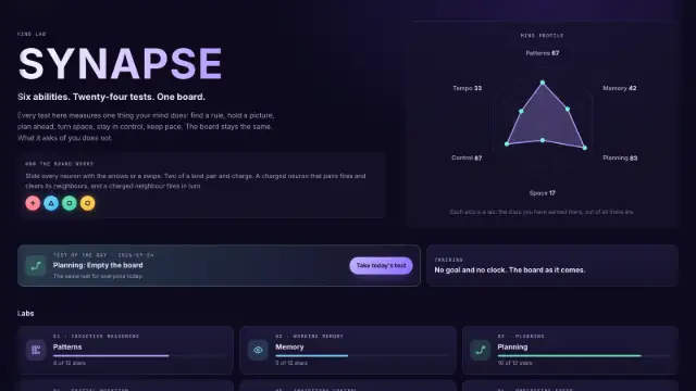 SYNAPSE: zrzut ekranu 2 z 6